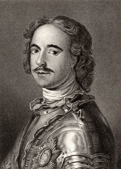 Pietro I (1672-1725) Pietro il Grande, Zar di Russia da English School